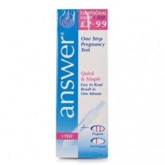 Answer One Step Pregnancy Test Answer One Step Pregnancy Testing kit