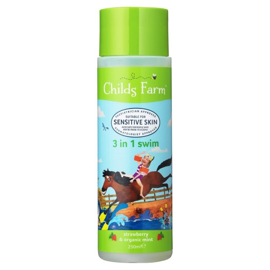 Childs Farm 3-in-1 Swim Shampoo - Strawberry And Mint (250ml) Childs Farm 3-in-1 Swim Shampoo - Strawberry And Mint (250ml) -iPharm