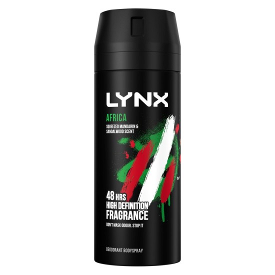 Lynx Africa Aerosol Bodyspray Deodorant (150ml) iPharm Pharmacy