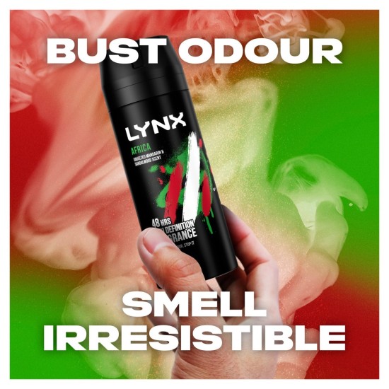 Lynx Africa Aerosol Bodyspray Deodorant (150ml) iPharm Pharmacy