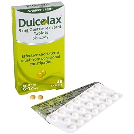 Dulcolax Laxative Tablets 5mg  (40 Tablets)