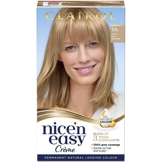 Clairol Nice'n Easy Crème Oil Infused Permanent Hair Dye 8A Medium Ash Blonde