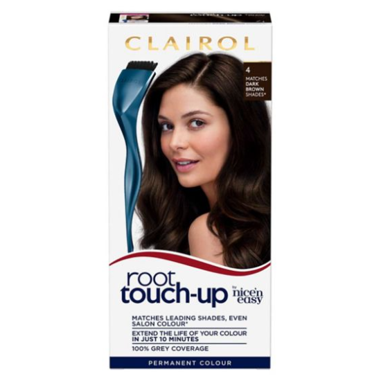 Clairol Root Touch-Up Permanent Hair Dye 4 Dark Brown