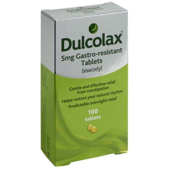 Dulcolax Lazative Tablets 5mg (100 Tablets)
