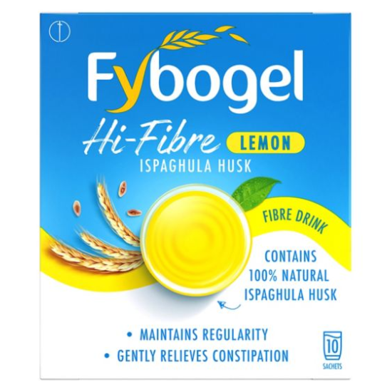 Fybogel Hi fibre - Lemon Flavour (10 Pack)