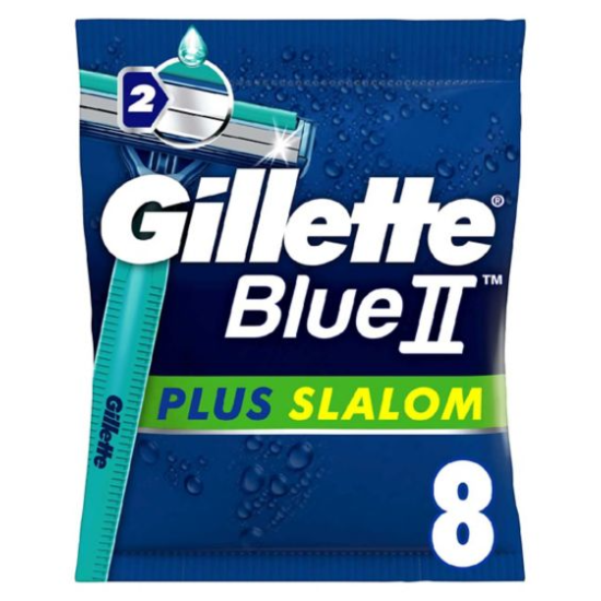 Gillette Blue II Plus Slalom Disposable Razor (8 pack)