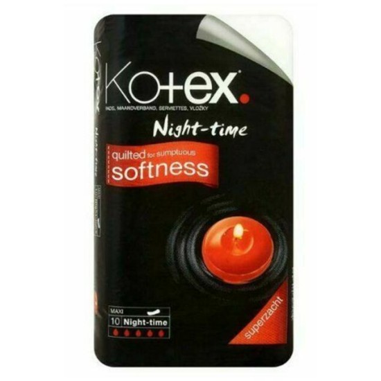 Kotex Maxi Night Time Pads (10 Pack)