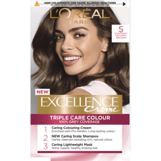 L'OREAL hair colourants excellence natural brown