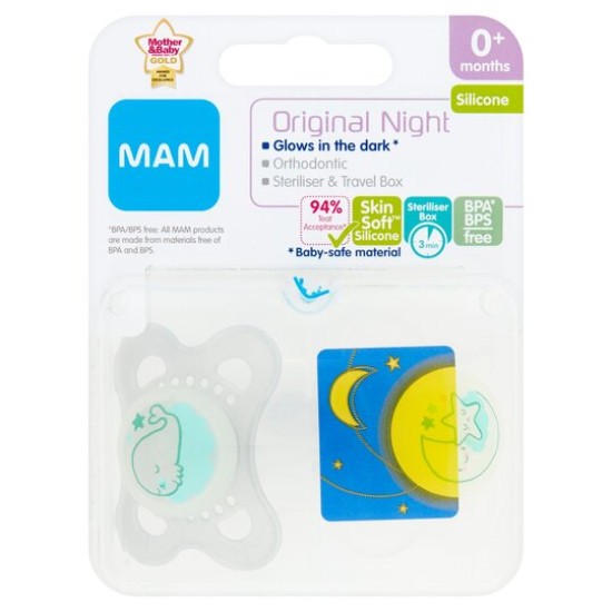 MAM Night Soothers 0+ Months (1 Pack)