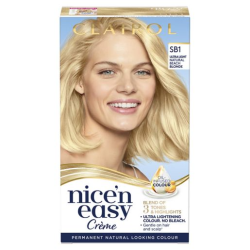 Clairol Nice'n Easy Crème Oil Infused Permanent Hair Dye SB1 Light Natural Beach Blonde Clairol Nice'n Easy Crème Oil Infused Permanent Hair Dye SB1 Light Natural Beach Blonde