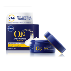NIVEA Q10 Power Anti-Wrinkle + Firming Night Cream 50ml  NIVEA Q10 Power Anti-Wrinkle + Firming Night Cream 50ml