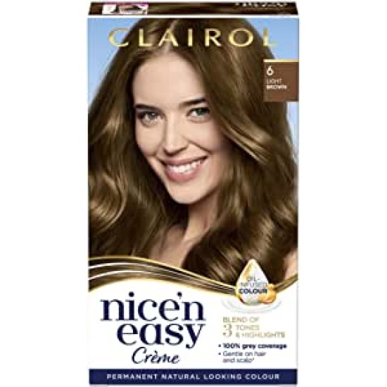 Clairol Nice'n Easy Hair Dye 6 Light Brown