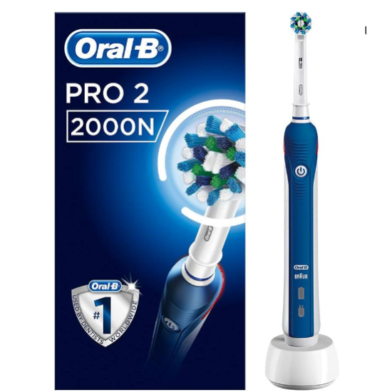 Oral-B Pro 2 2000N CrossAction Electric Toothbrush Rechargeable