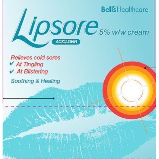 Bells Lipsore Aciclovir 5% Cream (2g)