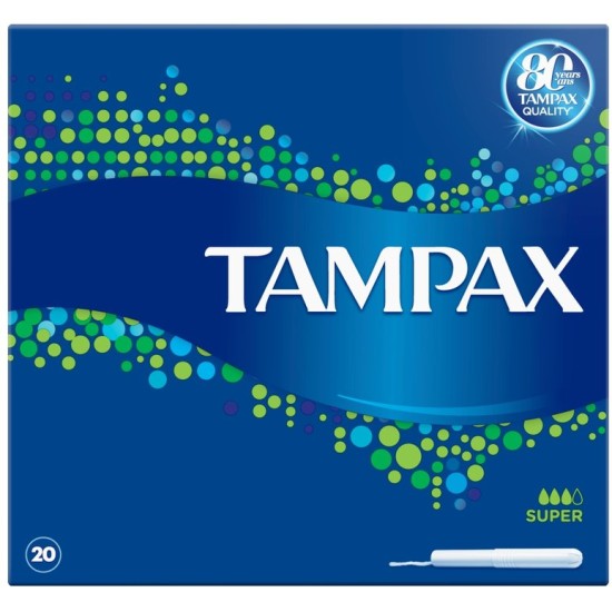 Tampax Super Tampons Applicator (20 Pack) 