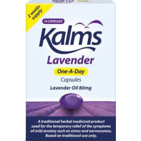 KALMS herbal sedative lavender one-a-day capsules  14