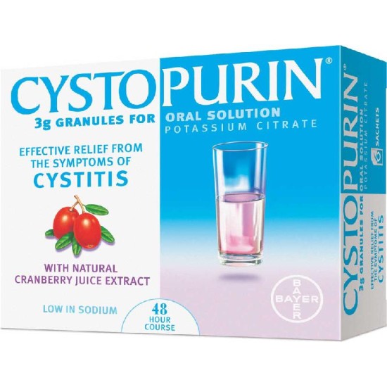 Cystopurin Natural Cranberry Juice Extract - 3g Granules (6 Sachets)