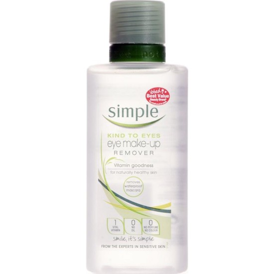 Simple Eye Makeup Remover Simple Kind to Skin Eye Make-up Remover