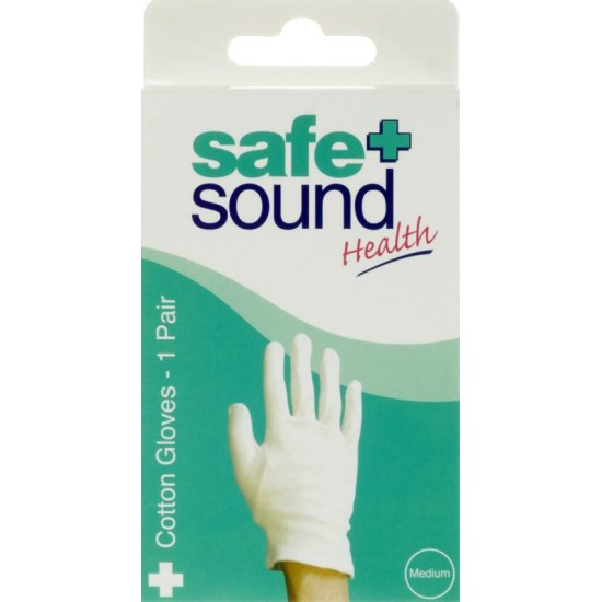 SAFE & SOUND gloves cotton medium