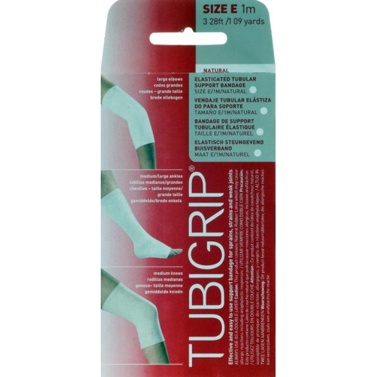 TUBIGRIP tubular support bandages natural colour size E 8.75cm x 1m