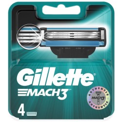 GILLETTE razors, blades & trimmers mach3 turbo razor blades 4