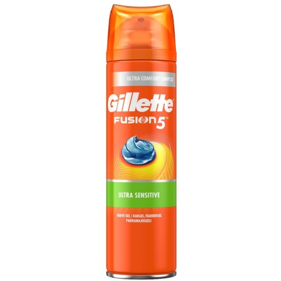 Gillette Fusion5 Ultra Sensitive Men's Shaving Gel (200ml)