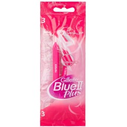 GILLETTE razors, blades & trimmers blue ll disposable razors for women  3 GILLETTE razors, blades & trimmers blue ll disposable razors for women  3