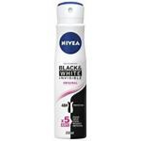 NIVEA Black & White Invisible Antiperspirant Deodorant (150ml)