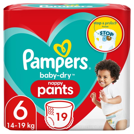 Pampers Baby-Dry Size 6 Nappy Pants (19 Nappy Pants)