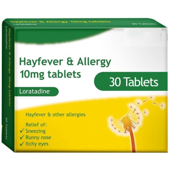 Loratadine 10mg tablets (30 Tablets)