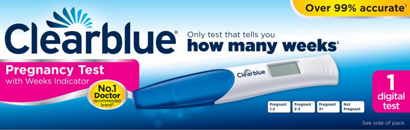 Clearblue Digital Pregnancy Test with Weeks Indicator (1 Test)