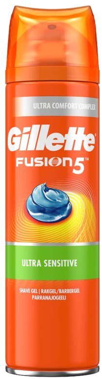 Gillette Fusion5 Ultra Sensitive Men's Shaving Gel (200ml)
